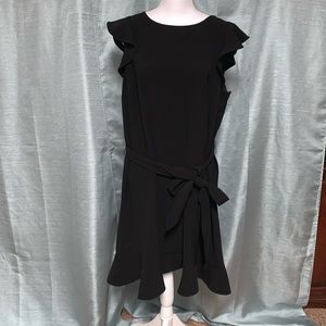Loft EUC ruffle cap sleeve Dress